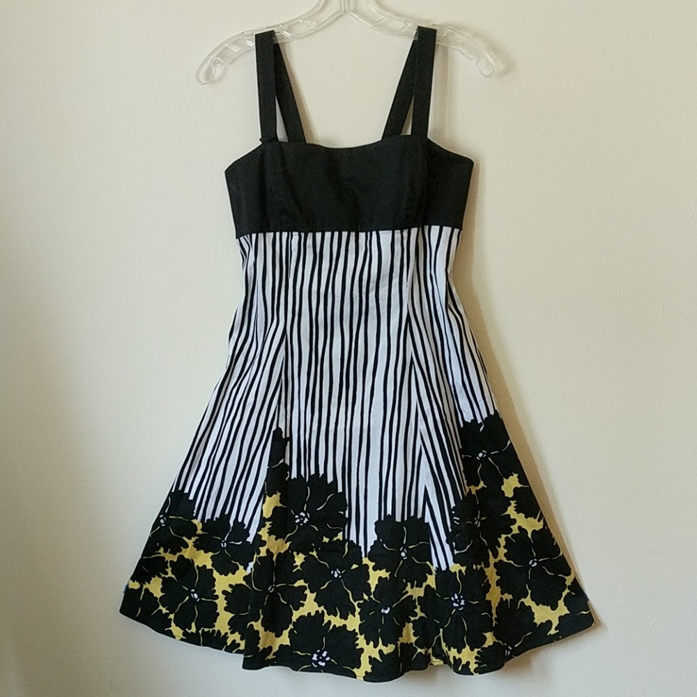 Striped floral sundress